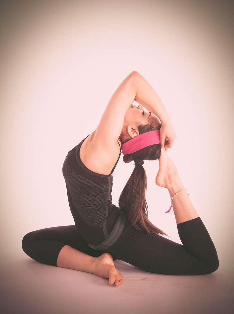 Yoga woman exercising